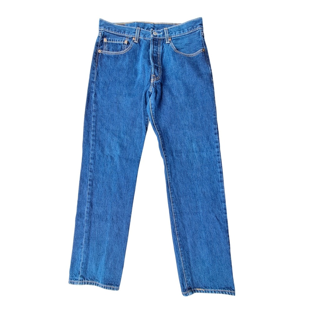 Levi's 501-0115 Men's 32x32 Straight Leg Button Fly‎ Jeans Medium Wash Blue 2003